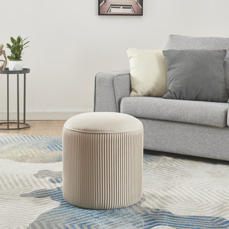 Pouf ottoman velvet discount